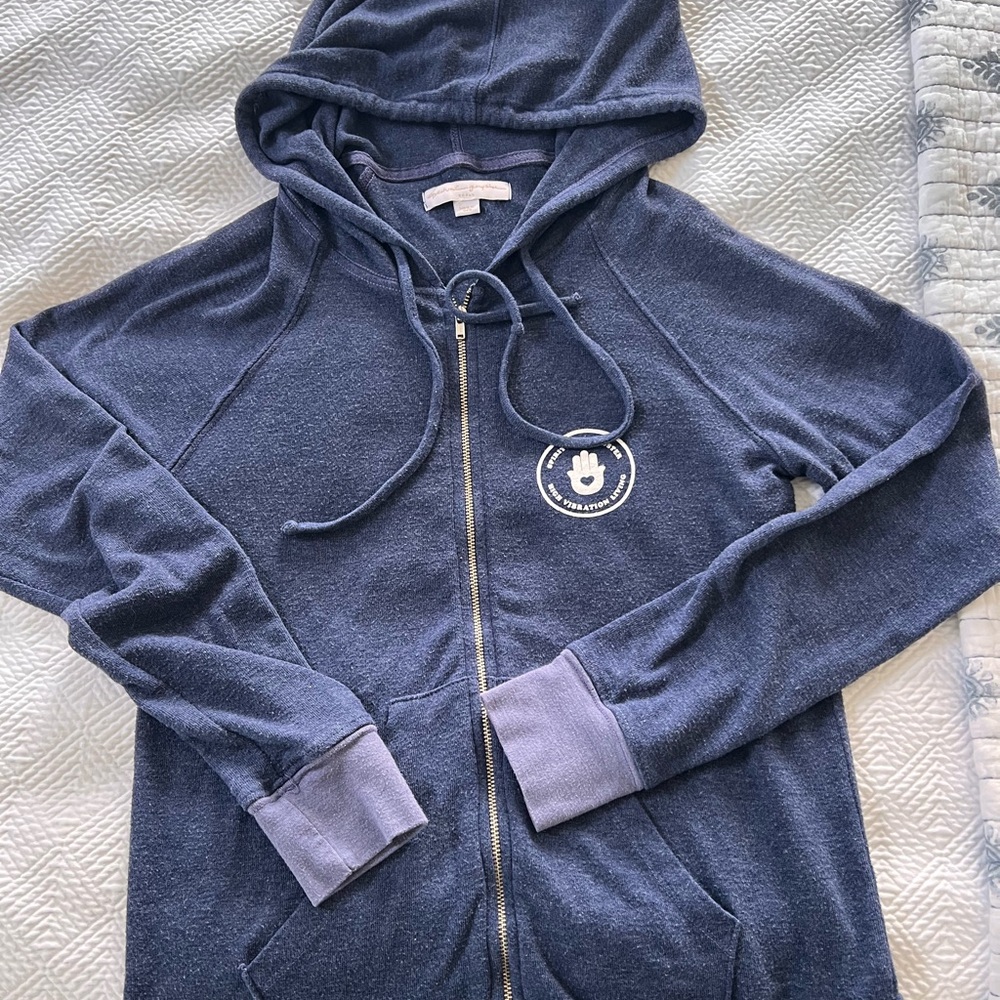 Spiritual Gangster Navy Zip Hoodie